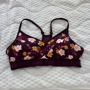 PINK Victoria's Secret Floral Bralette - Purple and Yellow